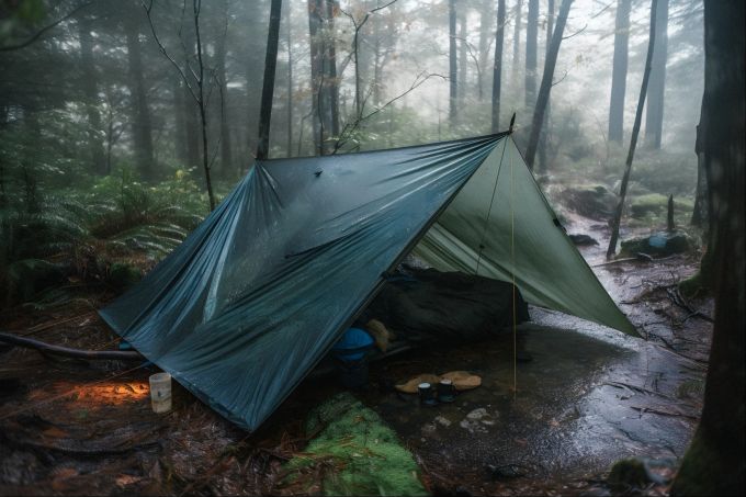 Die Möglichkeit, ein Nachtlager aufzuschlagen, kann vor allem bei schlechtem Wetter wichtig sein. Outdoor