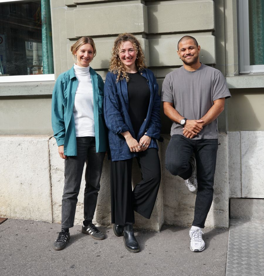 Von links: Anita Sempach (Quartierarbeit VBG), Adina Merlin (Projektleitung) und Marc Eberle (beide Stadt Bern).