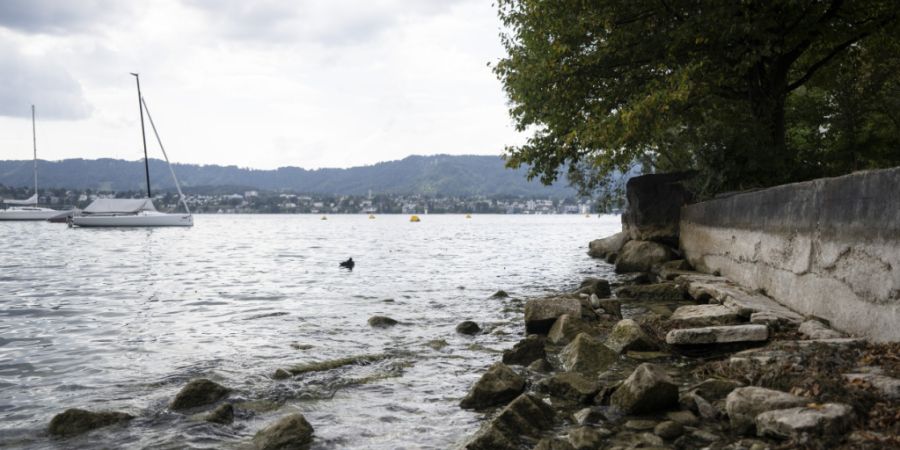 Um ein weiteres Absinken des Seepegels zu verhindern, wird der Abfluss aus dem Zürichsee ab Donnerstag weiter reduziert. (Archivbild