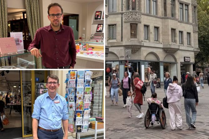 St. Galler Innenstadt Hitze