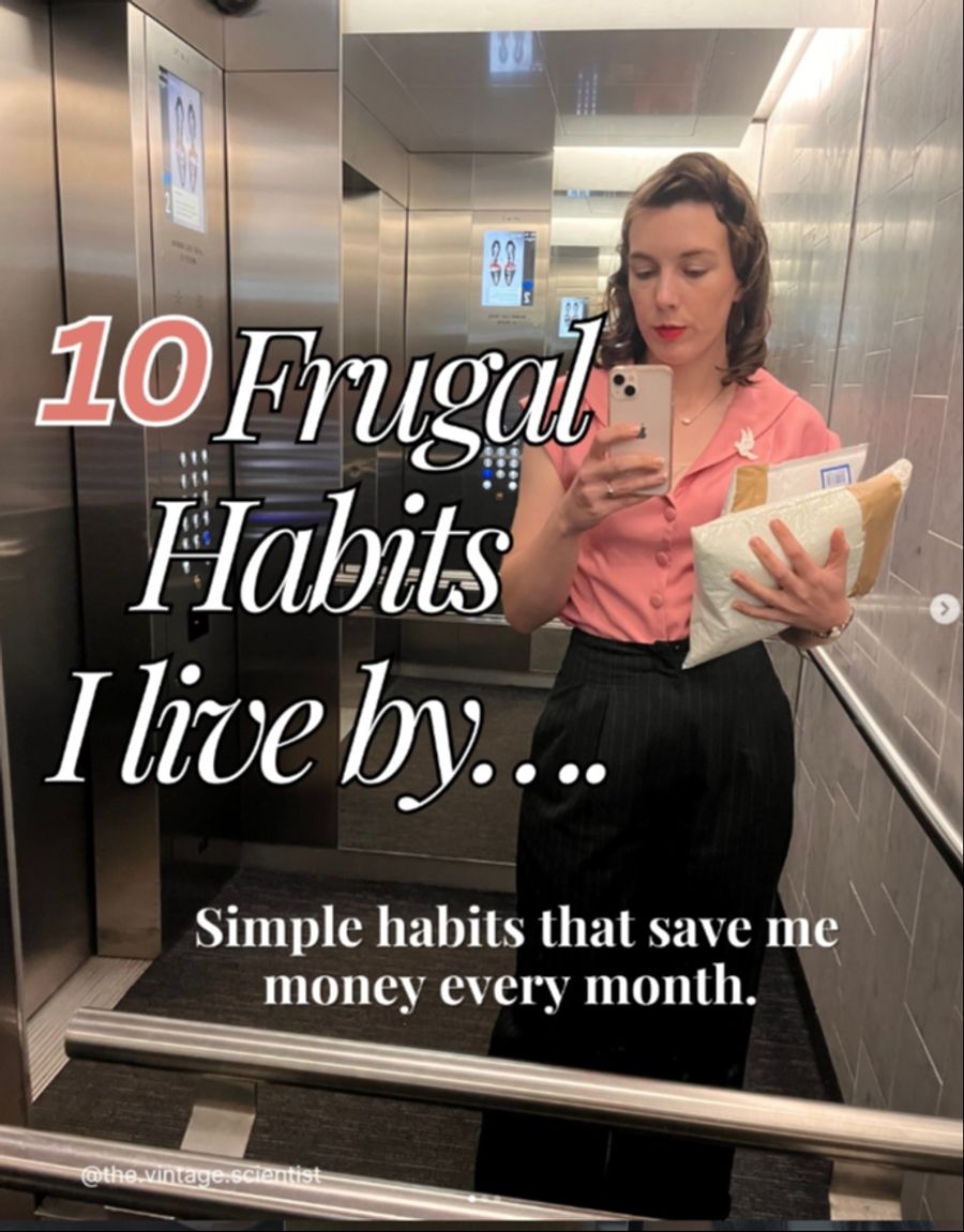 Auf Instagram zeigen immer mehr Menschen, wie man mit «frugalen Angewohnheiten» Geld sparen kann.