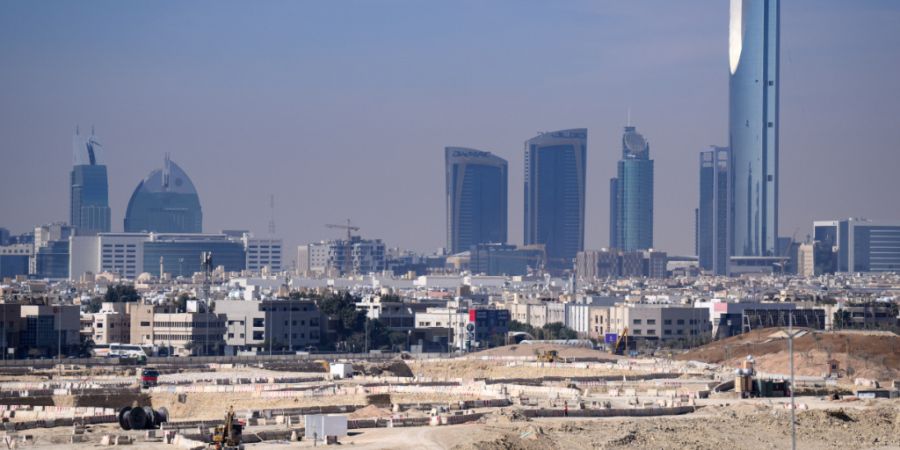 ARCHIV - Blick auf die Baustelle vom King Salman Park auf dem Gelände des ehemaligen Flughafens von Riad. Foto: Bernd von Jutrczenka/dpa/Symbolbild