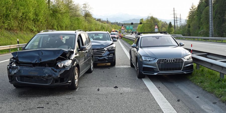 Auffahrkollision auf A14