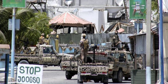 Somalia Terror Militär Strassenszene