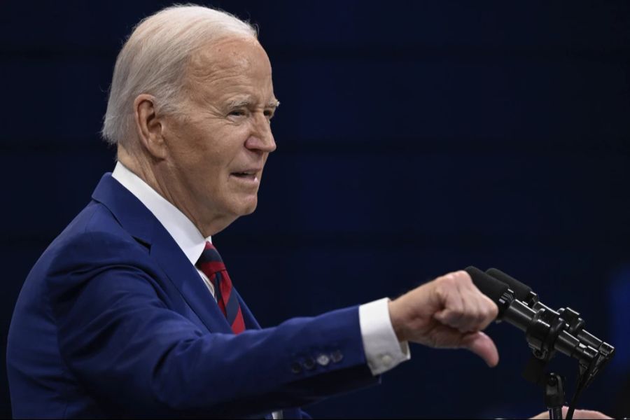 Der Eindruck, Biden sei dement, sei falsch: «Die Medien pathologisieren Bidens normale Gedächtnisaussetzer. Bei Trump hingegen normalisieren sie deutliche Anzeichen von Demenz!» (Archivbild)