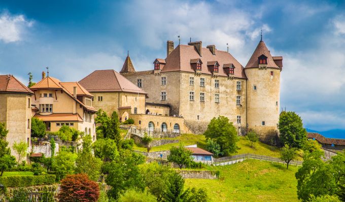 Was für eine gewaltige Schönheit: Schloss Greyerz. Schloss Greyerz