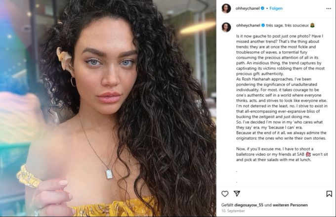 Schauspielerin Chanel Maya Banks hat sich wieder gemeldet. chanel maya banks