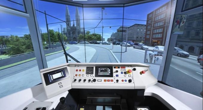 Die BVB planen, einen Tramsimulator anzuschaffen. (Symbolbild) Tram Simulator Basel