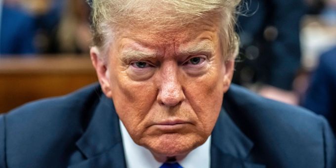 Donald Trump hofft auf ein glimpfliches Ende des Prozesses in Manhattan. Donald Trump Gericht