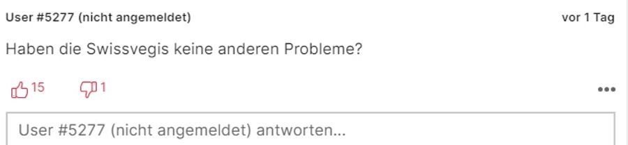 Es wird auch gegen Veganer geschossen.