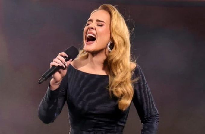 Adele bei einem ihrer letzten Konzerte in Las Vegas. Adele