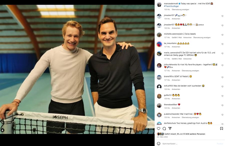 Roger Federer Marco Odermatt