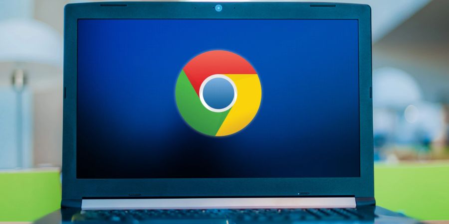 Google Chrome auf dem Laptop