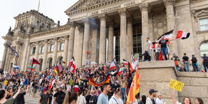 Corona Reichstag Demonstration Verurteilung