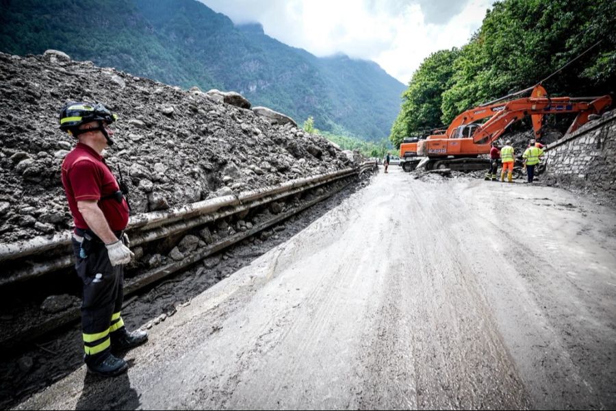 Italien Erdutsch Hochwasser