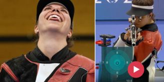 Im Video - Das ist der perfekte Gold-Schuss von Schützin Chiara Leone!