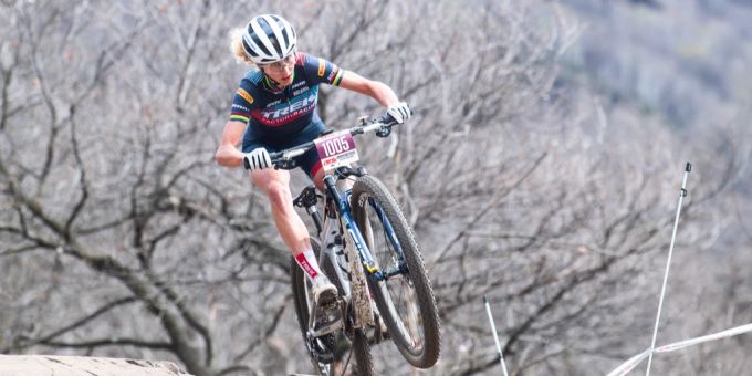 Jolanda Neff im Einsatz beim Swiss Cup in Rivera TI. Neff