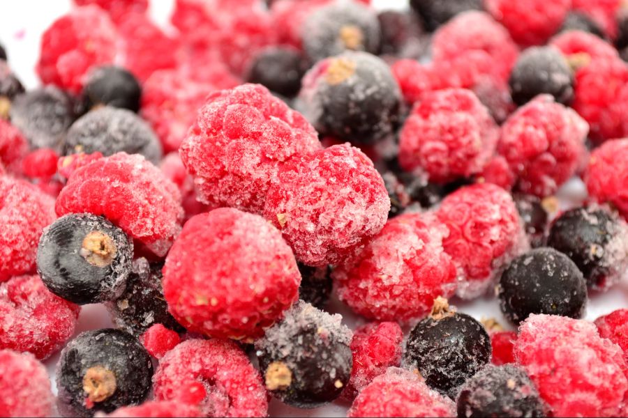 Gefrorene Beeren