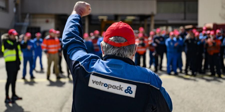 Vetropack Arbeiter Protest