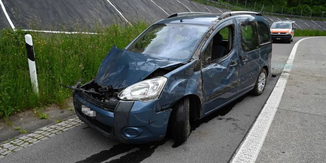 Selbstunfall auf A3.