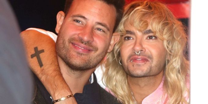 Im September 2023 kuschelte Bill Kaulitz (r.) mit Marc Eggers. Bill Kaulitz