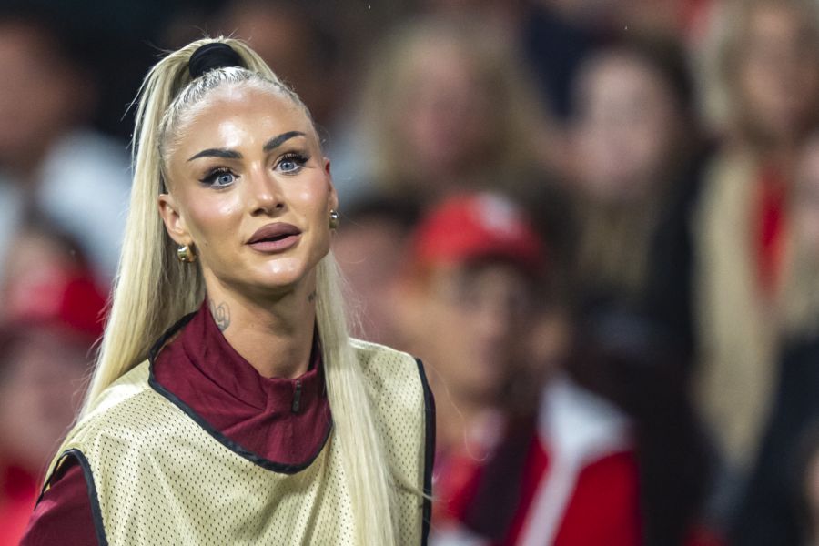 Instagram-Star Alisha Lehmann am Sonntag vor dem Spiel in Bern.