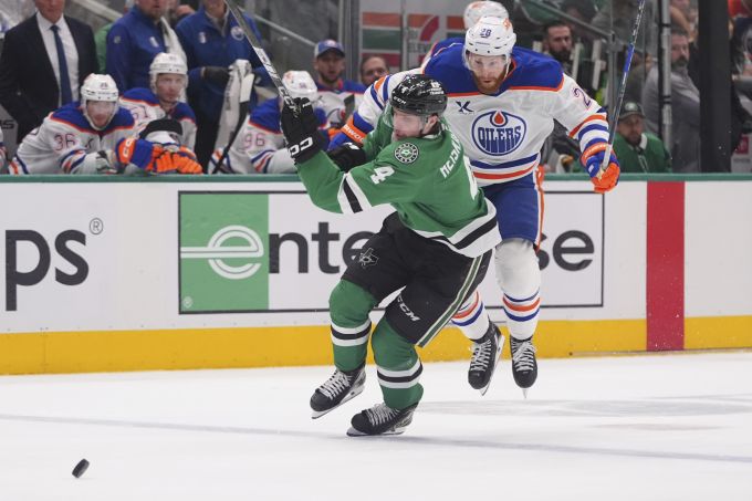 Die Dallas Stars drehen das Spiel im Playoff-Halbfinal der NHL noch um. Dallas Stars NHL Oilers