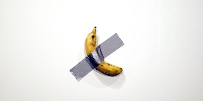 Banane Kunstwerk