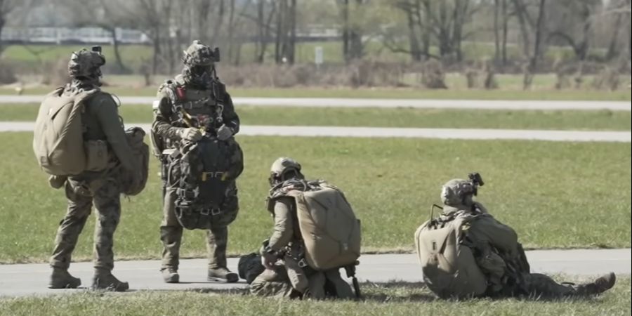 Schweizer Armee Elitesoldaten