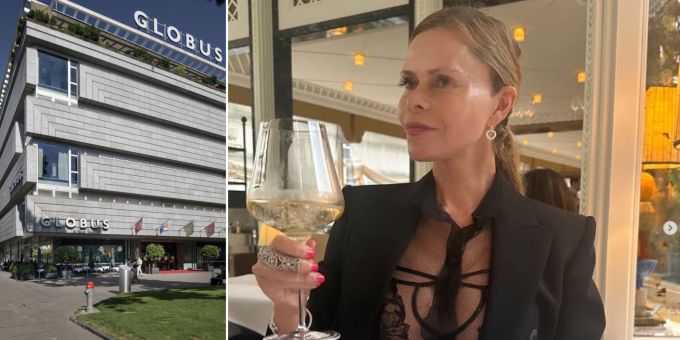 Irina Beller streitet sich mit Globus. Irina Beller Globus