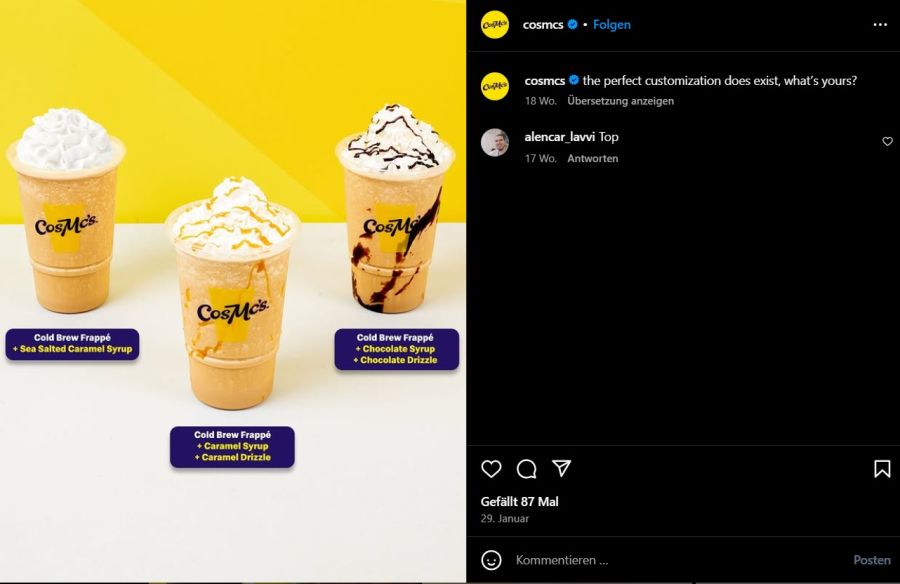 McDonald’s CosMc’s-Filialen