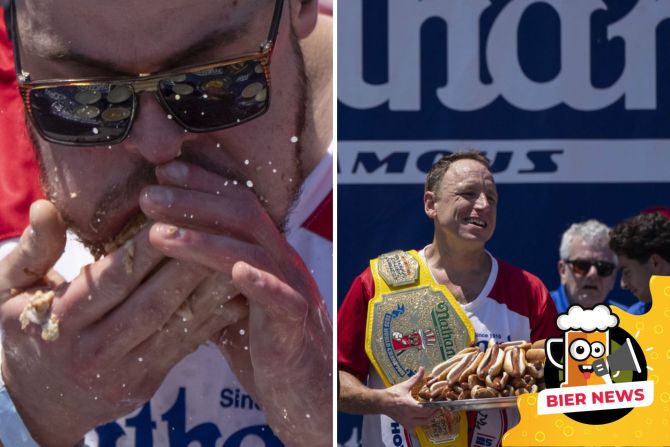 amerikanisches Hot Dog Wettessen