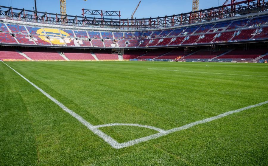 Dieses Bild veröffentlichte der FC Barcelona am Mittwoch-Morgen – der dritte Ring wird erst noch fertiggebaut.