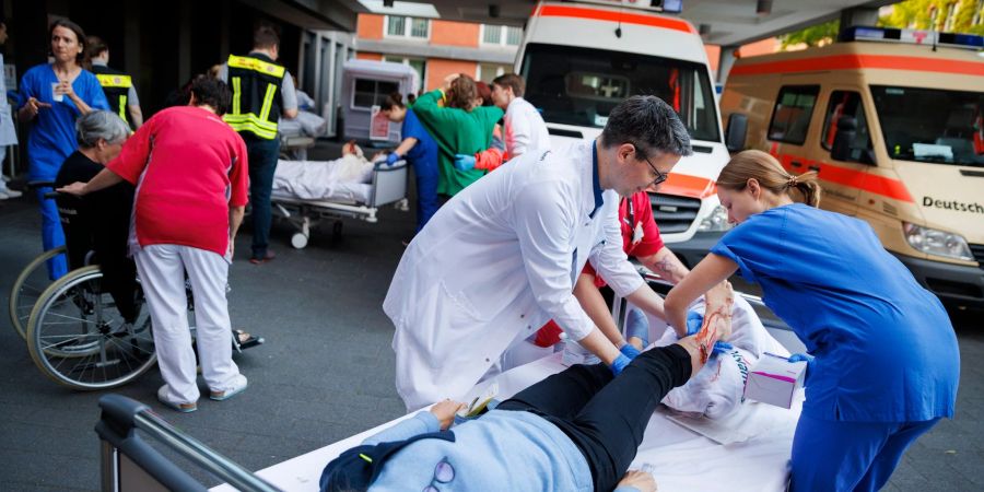 In Berliner Krankenhäusern finden regelmässig Übungen statt.