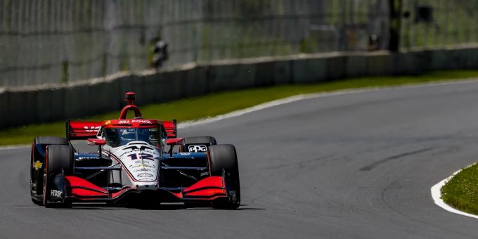 Will Power (Penske) beim IndyCar-GP von Road America. IndyCar Will Power Penske