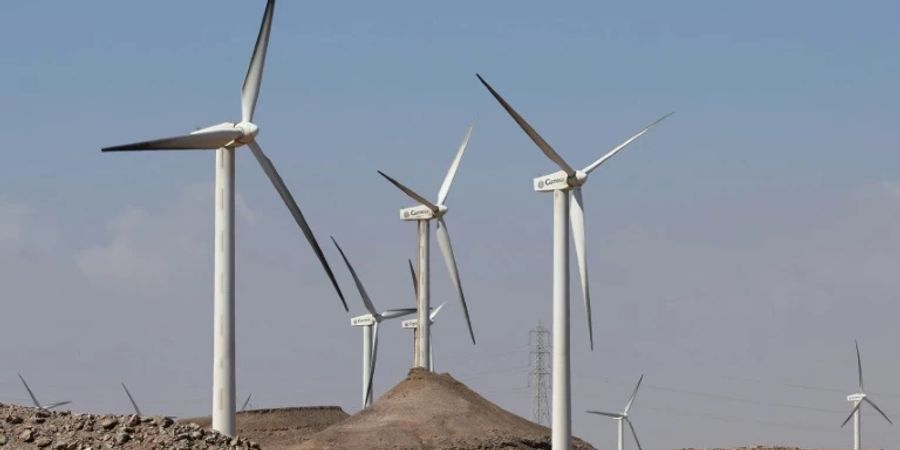 Ägyptische Windkraftanlagen am Roten Meer