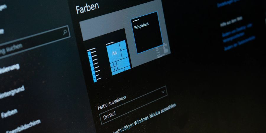 Dark Mode Dunkelmodus Computer Laptop