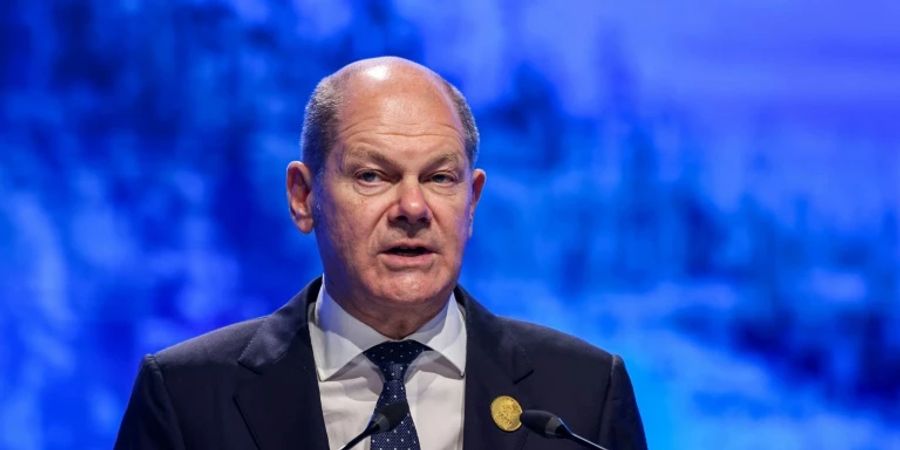 Bundeskanzler Olaf Scholz am Montag in Ägypten