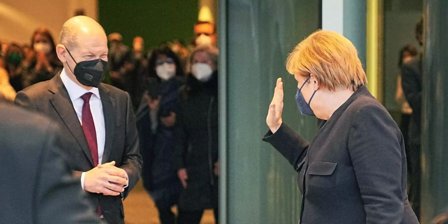 Angela Merkel Olaf Scholz