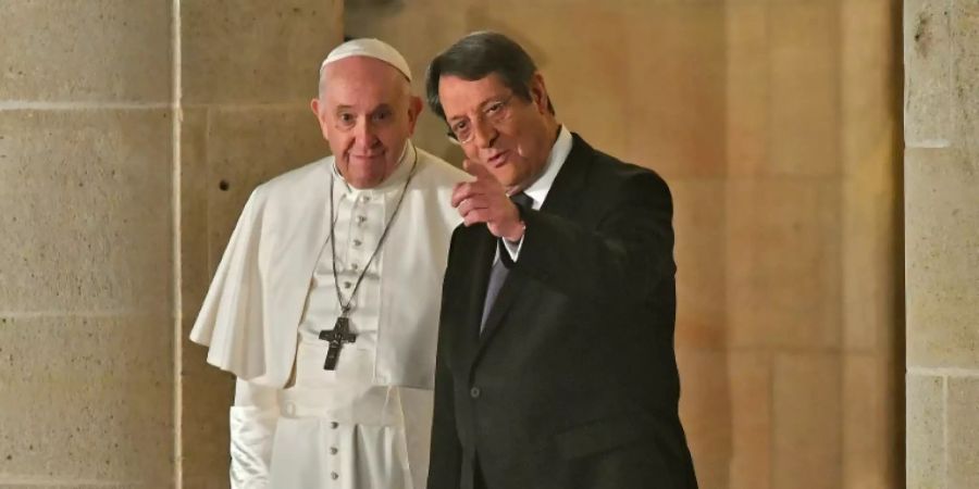 Papst Franziskus und Zyperns Präsident Anastasiades