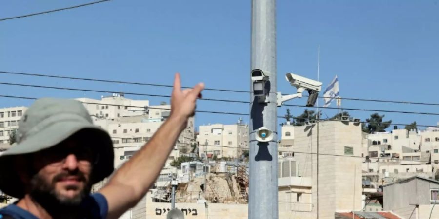 Überwachungskameras in Hebron