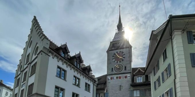 Der Zytturm in Zug. Der Zytturm in Zug.