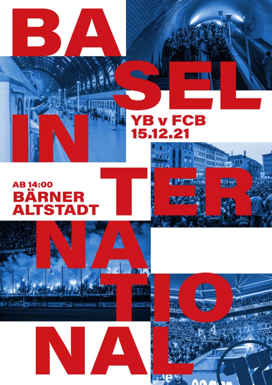 Die Muttenzerkurve ruft auf, am 15. Dezember beim Spiel YB – FC Basel um 14 Uhr in der Berner Altstadt einzutreffen.