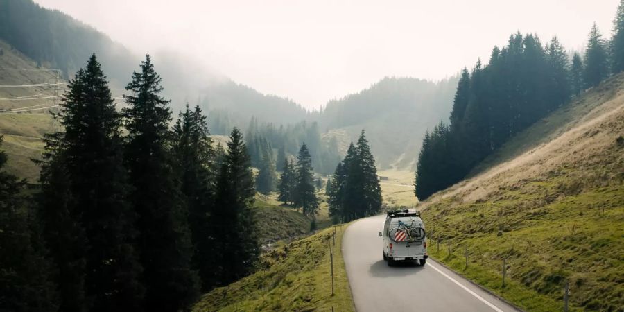 Wohnmobil unterwegs.