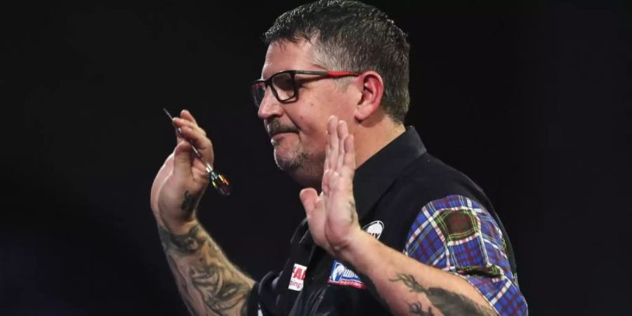 Gary Anderson befürchtet ein grosses Durcheinander in der Darts-Weltrangliste. Foto: Kieran Cleeves/PA Wire/dpa