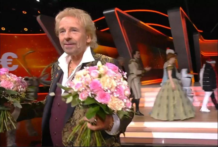 Gottschalk auf dem Weg zu seiner Liebeserklärung im TV.