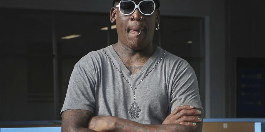 Der frühere US-Basketballstar Dennis Rodman will sich persönlich in Russland für die Freilassung der inhaftierten Basketballerin Brittney Griner einsetzen. (Archivbild)