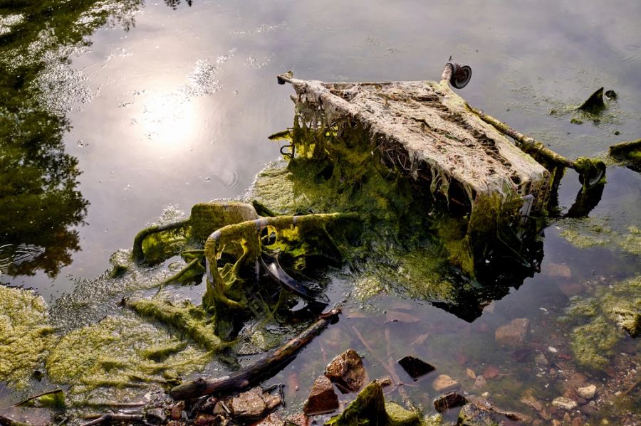 Teils sind die Pegelstände sogar so tief, dass einst ins Wasser geworfene Gegenstände an die Oberfläche treten.