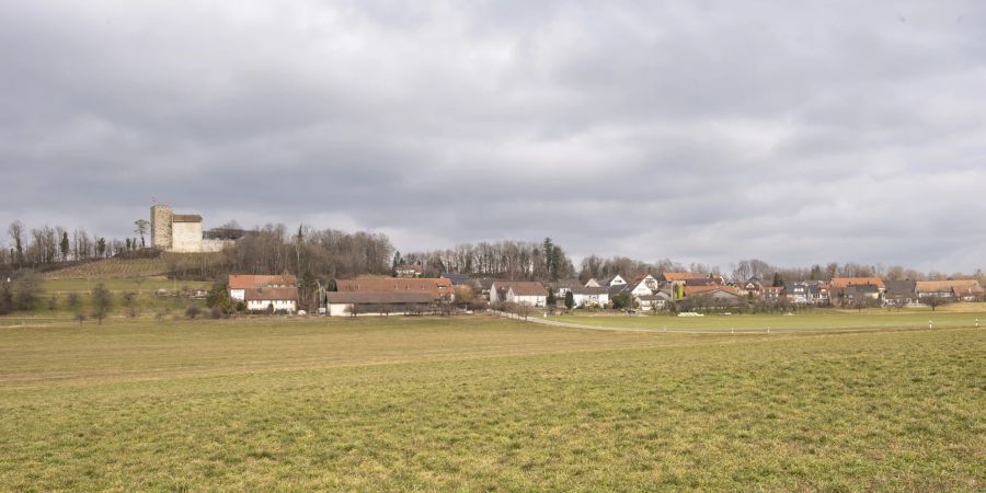 Das Dorf Habsburg wird überragt von der Habsburg auf dem Wülpelsberg.