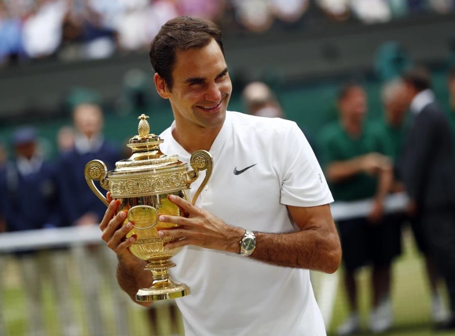 Und auch Roger Federer hält diverse Tennis-Bestmarken. Unter anderem jene als Rekordsieger von Wimbledon.